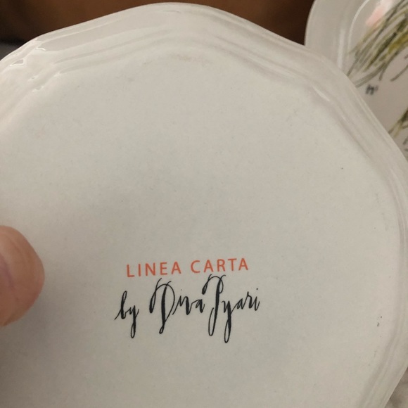 6 Anthropologie plates (a, e, j, m, p, r) - Picture 7 of 7